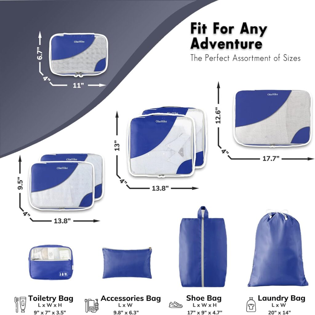 ALL INCLUDED 10 Set Packing Cubes Review