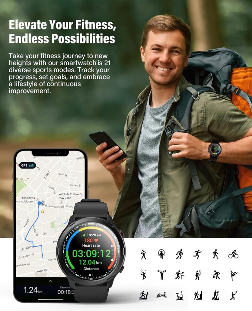 GPS Smart Watch for Men Women Review