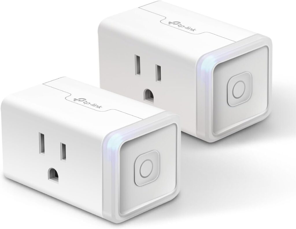 Kasa Smart Plug Ultra Mini 15A, Smart Home Wi-Fi Outlet Works with Alexa, Google Home  IFTTT, No Hub Required, UL Certified, 2.4G WiFi Only, 2-Pack(EP10P2) , White