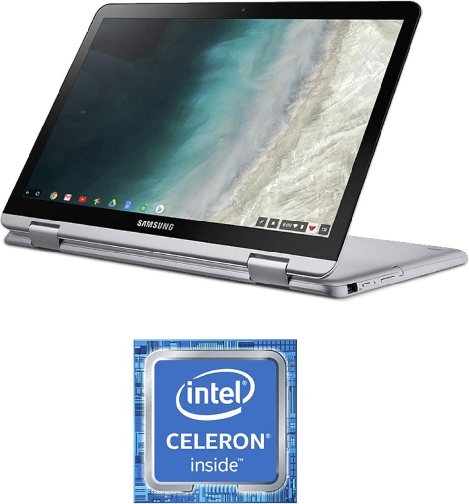 Samsung Chromebook Plus V2, 2-in-1, 4GB RAM, 32GB eMMC, 13MP Camera, Chrome OS, 12.2, 16:10 Aspect Ratio, Light Titan (XE520QAB-K01US)