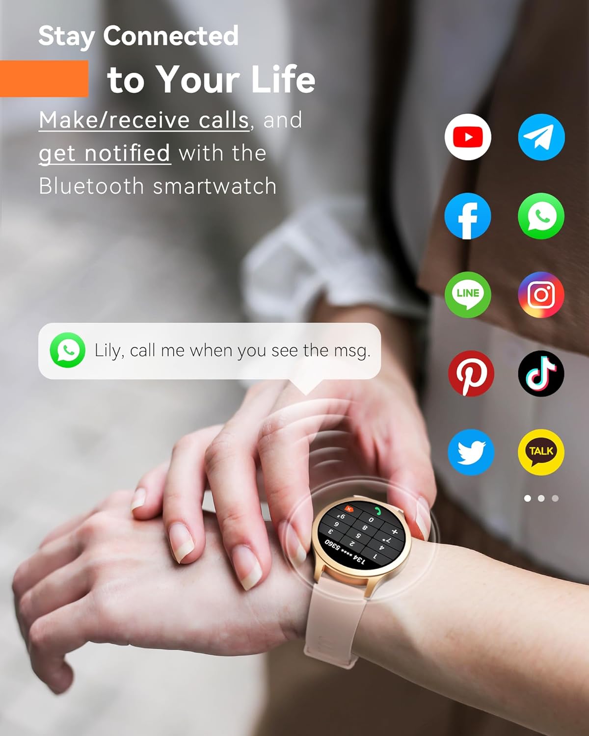 Smart Ring for Women Answer/Make Call Smartwatch Review